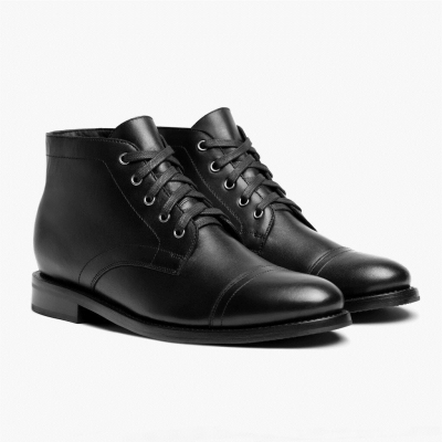 Thursday Boots Cadet Schnürstiefel Herren Schwarz | DE13XSAIZ