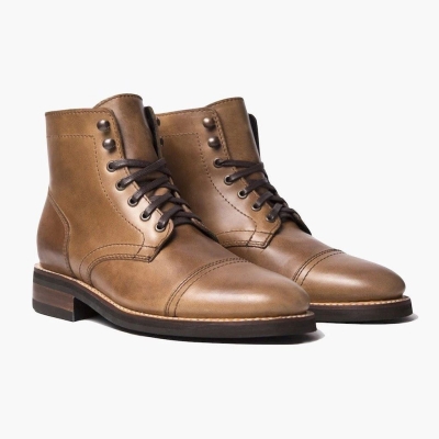 Thursday Boots Captain Schnürstiefel Herren Braun | DE28ZRFQJ