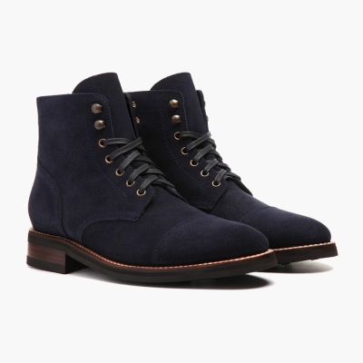 Thursday Boots Captain Schnürstiefel Herren Blau | DE74RNJCK