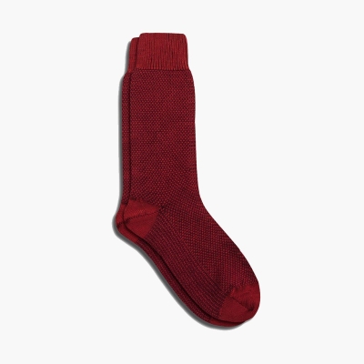 Thursday Boots Sodello Birdseye Socken Herren Rot | DE17BRXSD