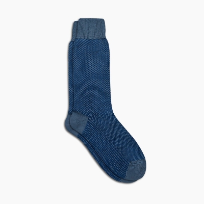 Thursday Boots Sodello Birdseye Socken Herren Blau | DE24QLBEM