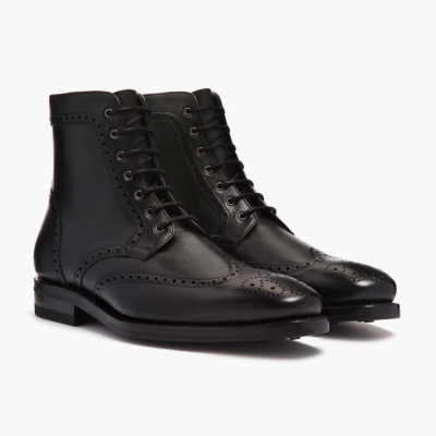 Thursday Boots Wingtip Schnürstiefel Herren Schwarz | DE52WSPOZ